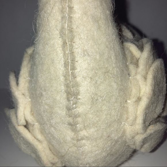 Felt Wool Swan Beige And Orange. Weighted Door Stop Arcadia Home India - Picture 2 of 9